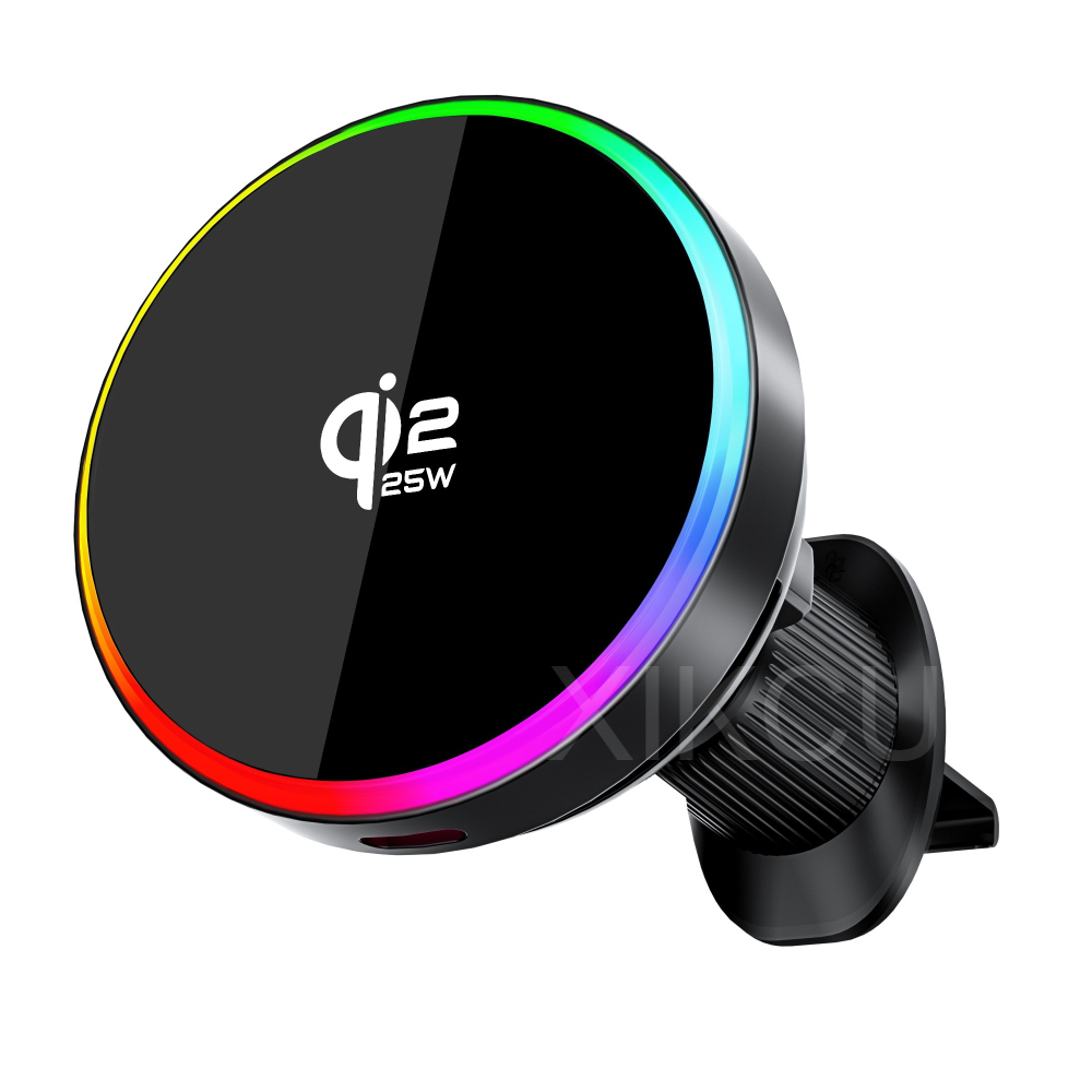 Magnetic Phone Holder For Car Vent - qi2.2 25W 차량용 무선 충전기 (Magsafe