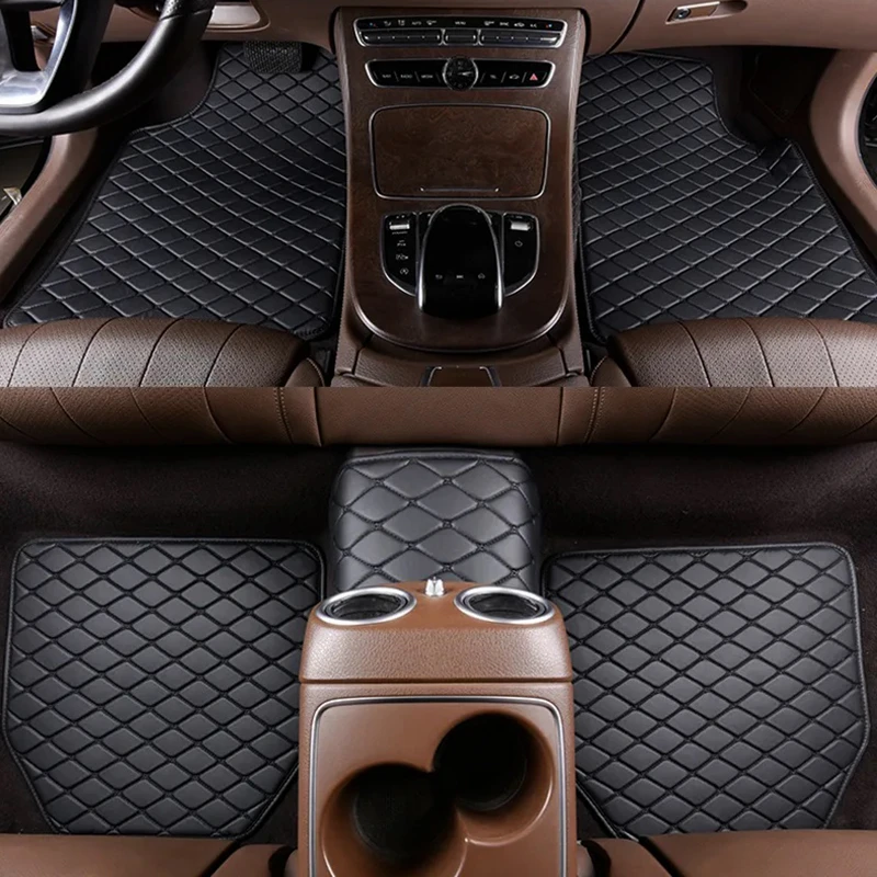 Car Floor Mats Universal Waterproof Leather - 자동차 바닥 매트 5Pcs 유니버설 품질