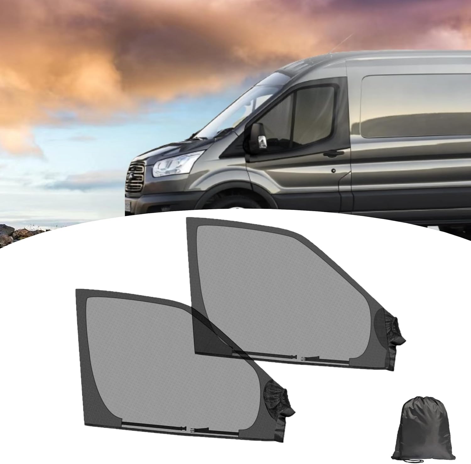 Car Accessories - 2pcs 유니버설 모터홈 창문 벌레망, 스프린터