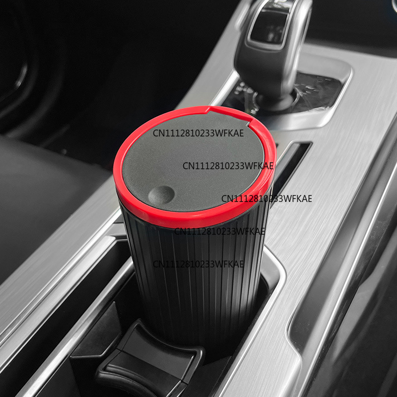 Waterproof Car Trash Can With Lid - 차량용 쓰레기통, 차량 내 다기능 수납용품,