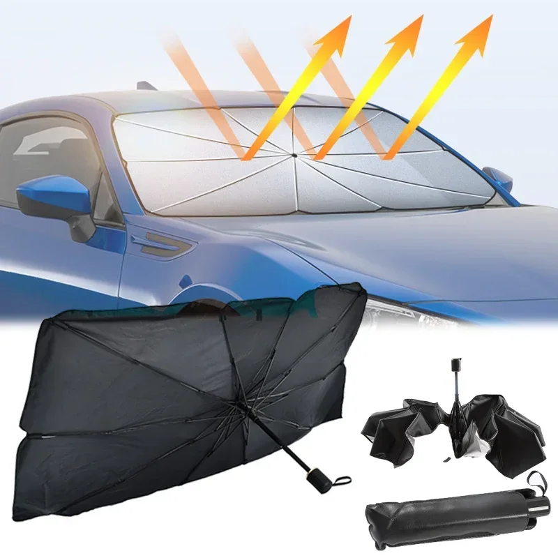 Car Sunshade Windshield Umbrella Foldable - 자동차 앞유리 차양막, 접이식 우산형 차양막/커버