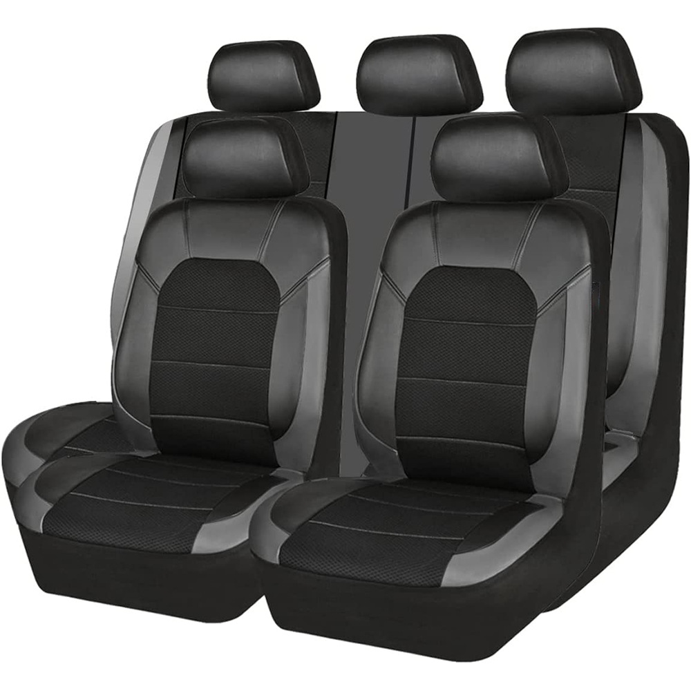 Leather Car Seat Covers Full Set Universal - 9 개/대 자동차 시트 커버 자동차