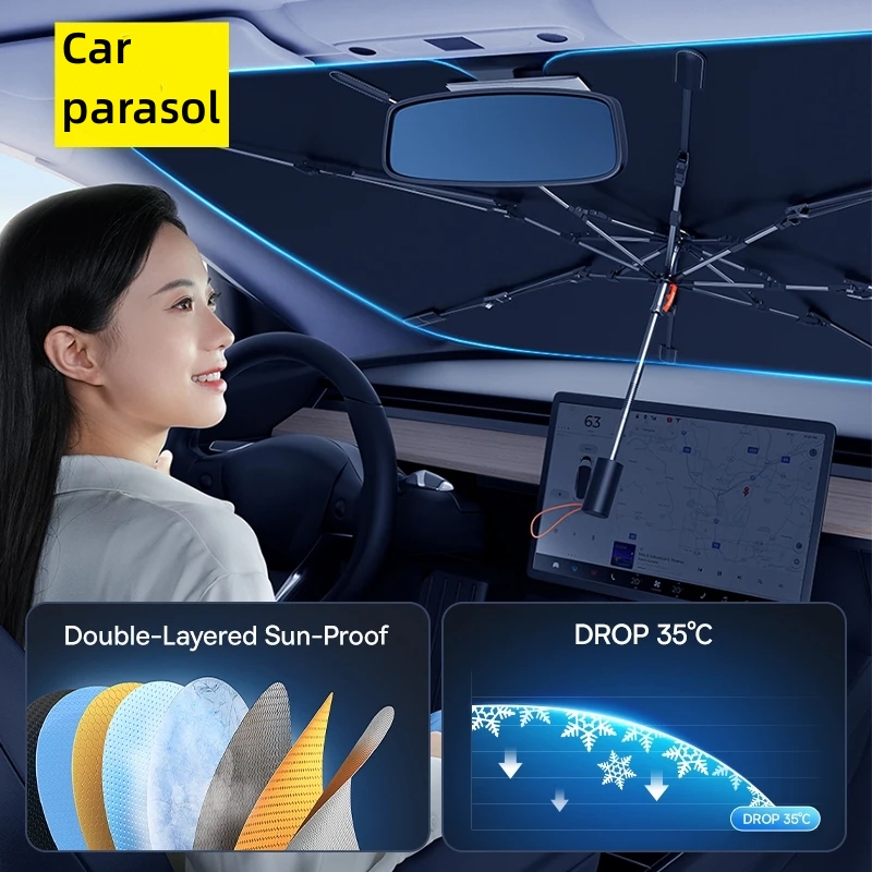 Car Sunshade Windshield Umbrella Foldable - 자동차 차양 앞 유리 우산 전면