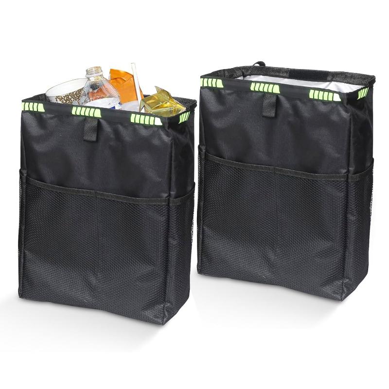 Waterproof Car Trash Can With Lid - 차량용 쓰레기통, 드릴링 필요 없음, 방수,