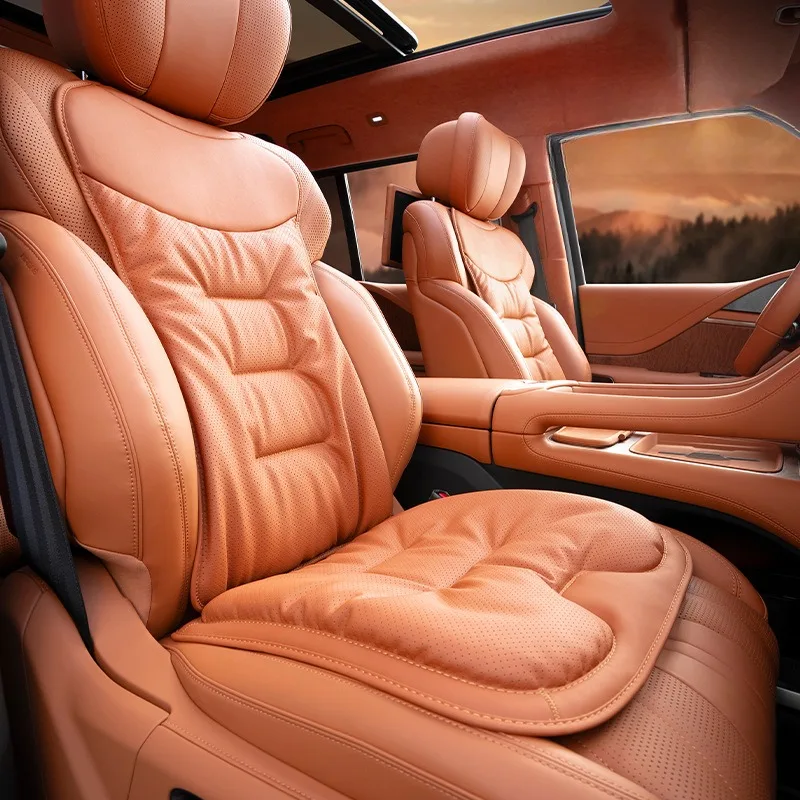 Leather Car Seat Covers Full Set Universal - 유니버설 나파 가죽 소프트 카시트 커버,