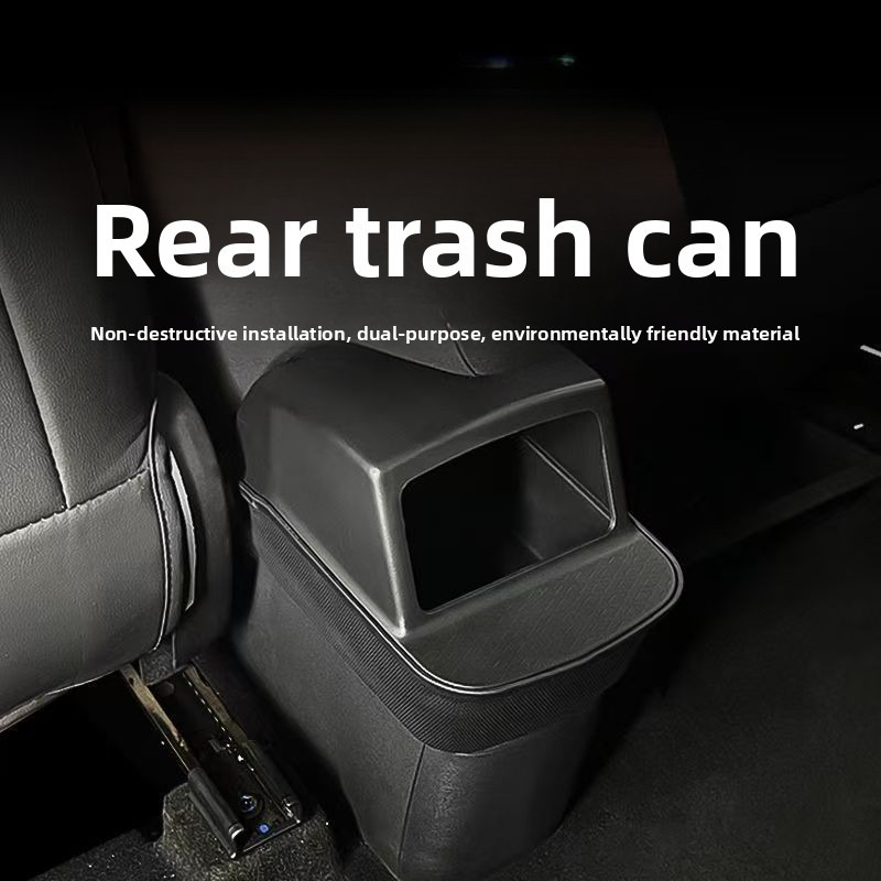 Waterproof Car Trash Can With Lid - BYD Seagull 2023+ 용 실리콘 후면