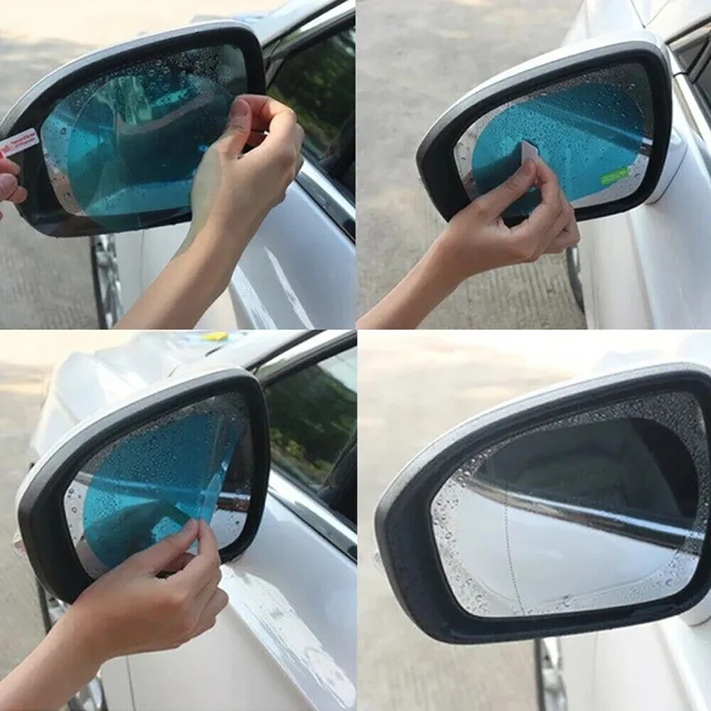 Anti Glare Car Rearview Mirror Film - 2pcs 유니버설 안티-안개 방지 눈부심 방지