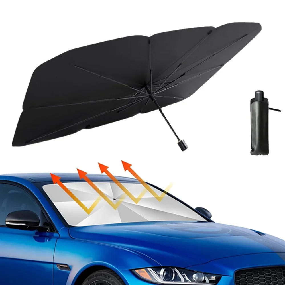 Car Sunshade Windshield Umbrella Foldable - 휴대용 차량 앞유리 차양 우산, 높은