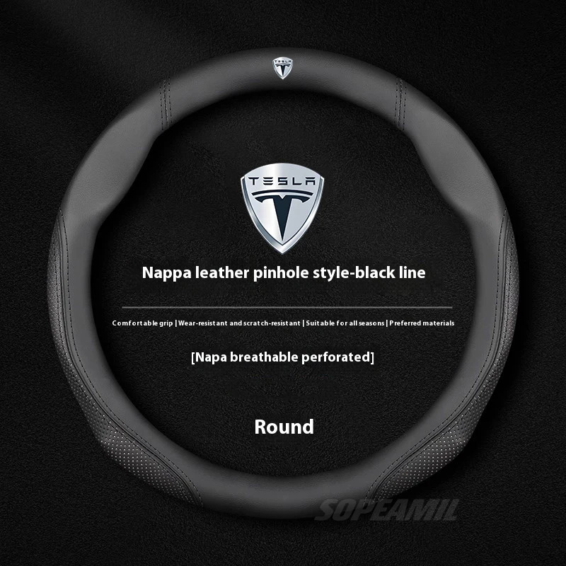 Car Steering Wheel Cover Anti Slip Breathable - 테슬라 모델 3 모델 Y 모델