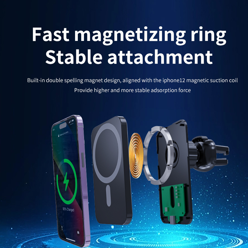 마그네틱 무선 차량용 충전기 (MagSafe 아이폰 1 - Magnetic Phone Holder For Car Vent 리뷰 및 가격