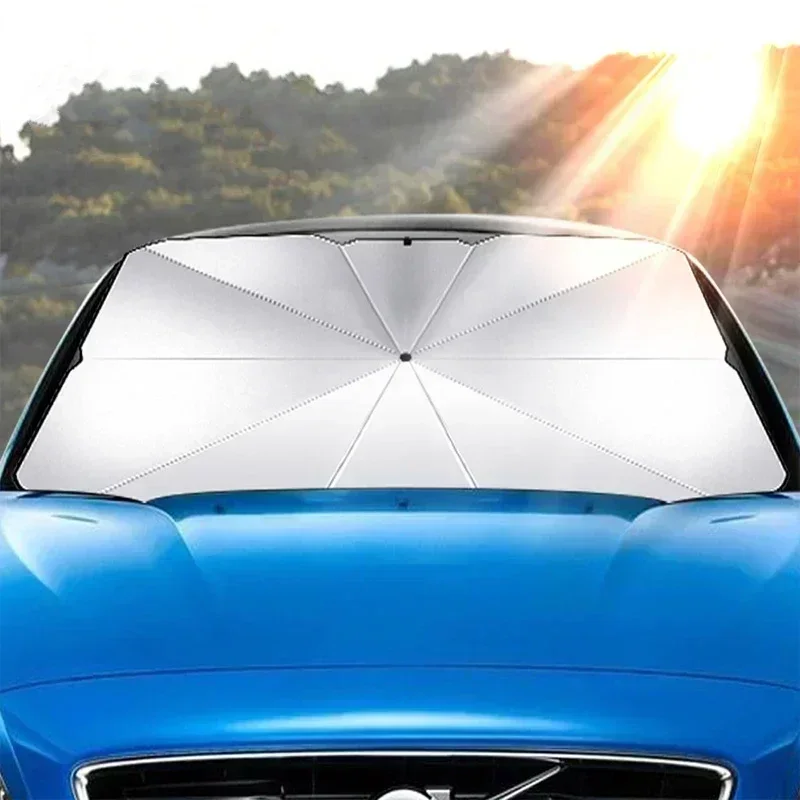 자동차 앞유리 차양막 접이식 우산형 햇빛 가리개 UV  - Car Sunshade Windshield Umbrella Foldable 리뷰 및 가격