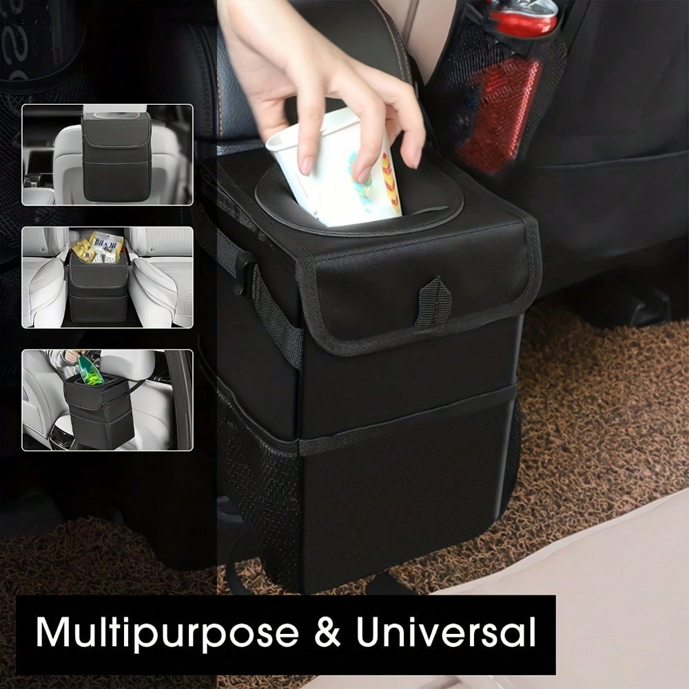 휴대용 방수 차량 쓰레기통 뚜껑과 주머니 포함 누수 방 - Waterproof Car Trash Can With Lid 리뷰 및 가격