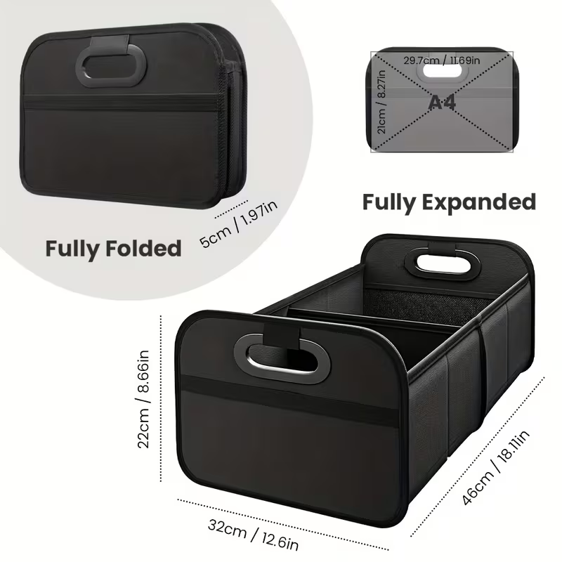 접이식 휴대용 자동차 트렁크 수납 박스, 측면 네트가  - Car Trunk Organizer Foldable Storage Box 리뷰 및 가격