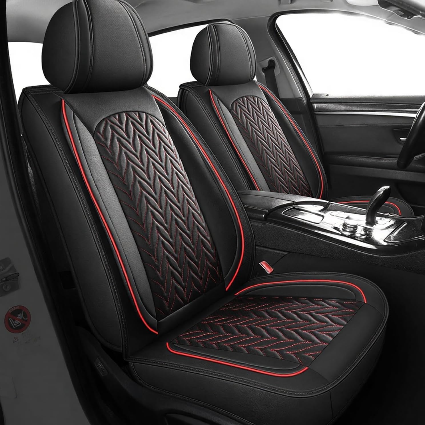 유니버설 카시트 보호 커버, 풀세트, 인조가죽, 블랙& - Leather Car Seat Covers Full Set Universal 리뷰 및 가격