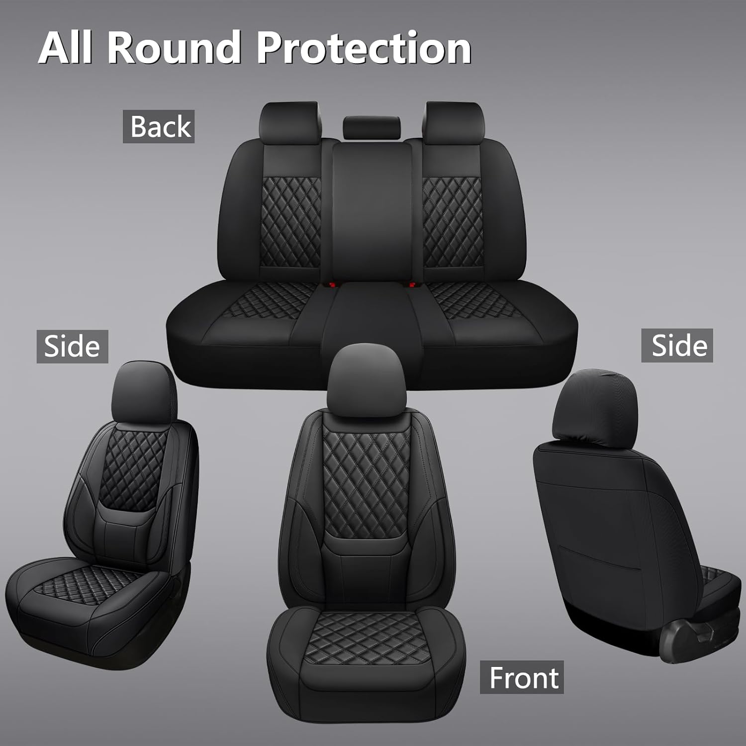 도매 유니버설 인조 가죽 앞뒤 비즈니스 스타일 풀세트  - Leather Car Seat Covers Full Set Universal 리뷰 및 가격