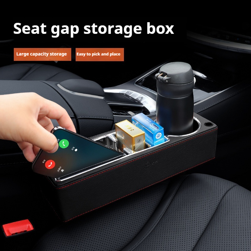 카시트 갭 필러 정리함, 컵 거치대 포함, 앞좌석 콘솔 - Seat Gap Filler Organizer With Usb Charger 리뷰 및 가격