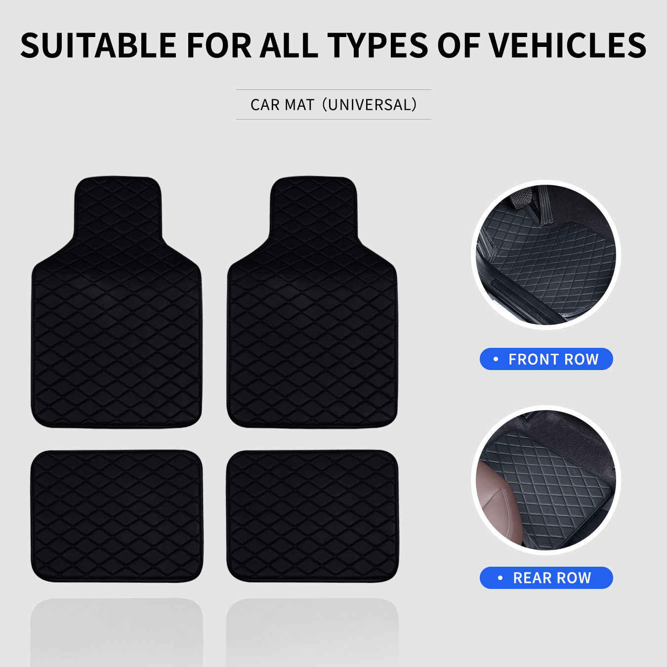 차량용 플로어 매트 풀 세트, 모든 차종에 호환되는 미 - Car Floor Mats Universal Waterproof Leather 리뷰 및 가격