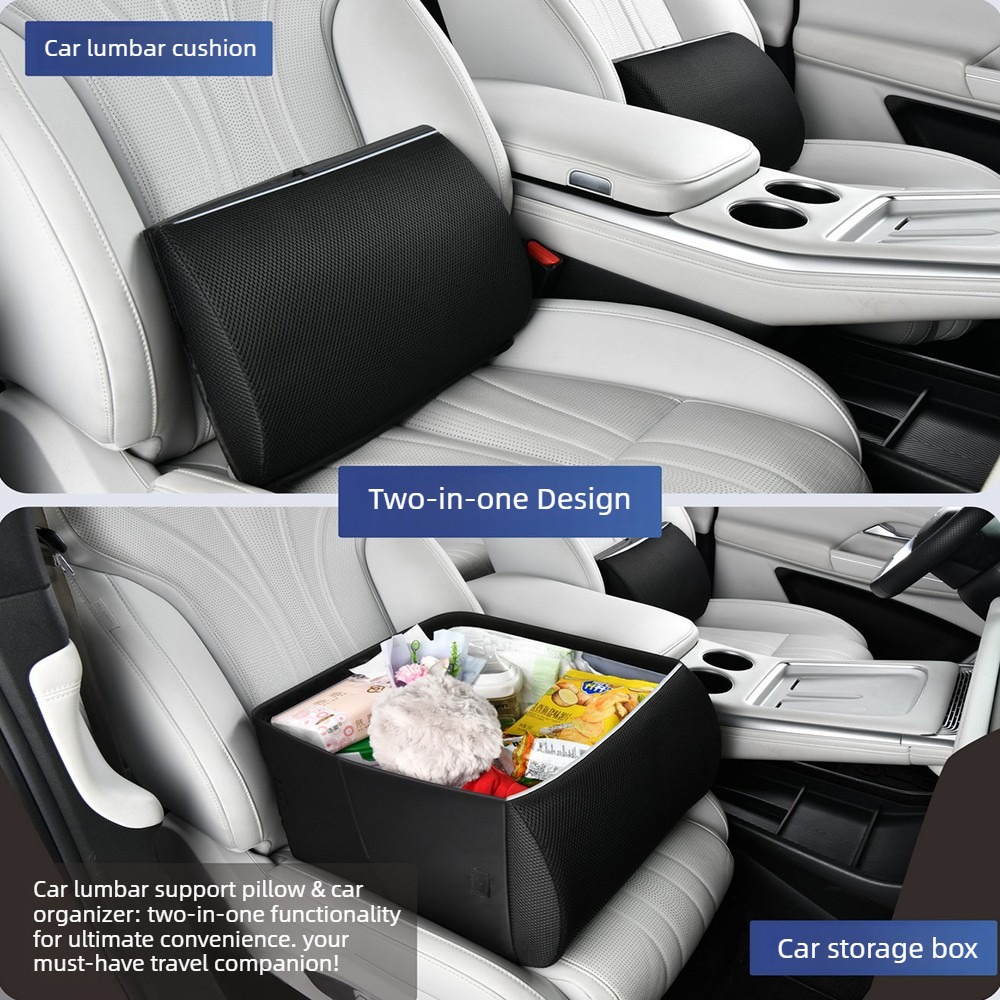 2-in-1 다기능 자동차 시트 등받이 쿠션 수납함,  - Car Trunk Organizer Foldable Storage Box 리뷰 및 가격