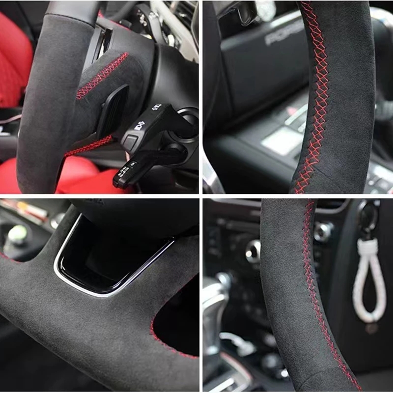 맞춤형 자동차 핸들 커버 Anti-Slip Suede  - Car Steering Wheel Cover Anti Slip Breathable 리뷰 및 가격