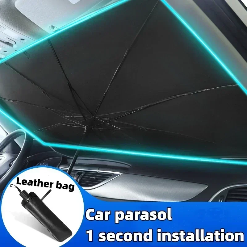 차량용 햇빛 가리개, 앞유리 우산형 차량용 햇빛 가리개 - Car Sunshade Windshield Umbrella Foldable 리뷰 및 가격