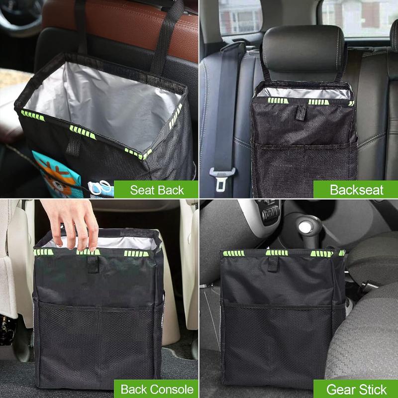 차량용 쓰레기통, 드릴링 필요 없음, 방수, 누수 방지 - Waterproof Car Trash Can With Lid 리뷰 및 가격