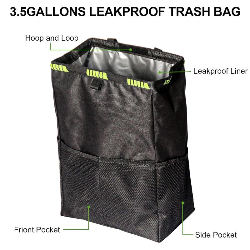 차량용 쓰레기통, 드릴링 필요 없음, 방수, 누수 방지 - Waterproof Car Trash Can With Lid 리뷰 및 가격