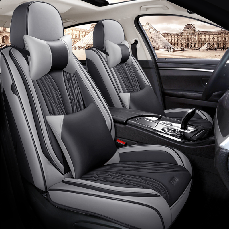 신형 디자인 고급 가죽 자동차 시트 커버 유니버설 풀  - Leather Car Seat Covers Full Set Universal 리뷰 및 가격