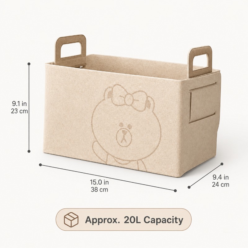 20L 대형 펠트 트렁크 정리함 귀여운 곰돌이 모양 접 - Car Trunk Organizer Foldable Storage Box 리뷰 및 가격