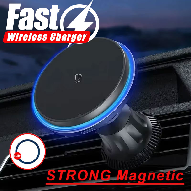 LED/RGB 자기식 차량용 무선 충전기 아이폰 12  - Wireless Car Charger Mount Fast Charging 리뷰 및 가격