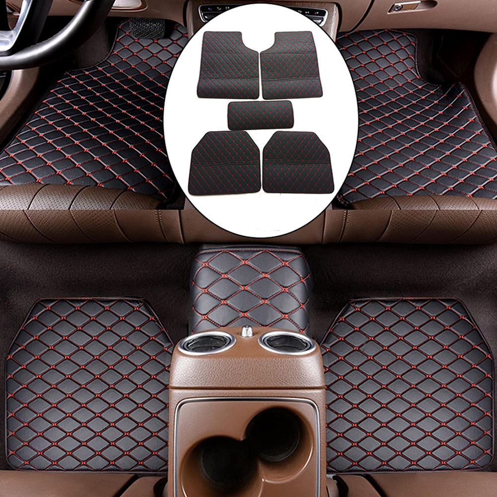 가죽 자동차 바닥 매트, 범용 PVC 방수 자동차 카펫 - Car Floor Mats Universal Waterproof Leather 리뷰 및 가격