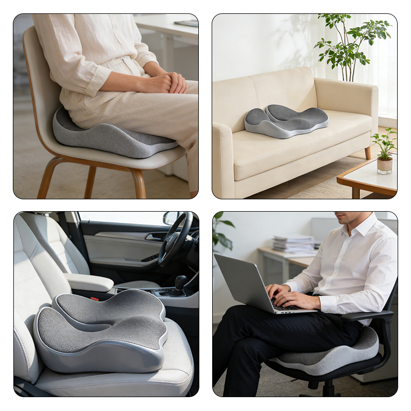 휴대용 슬로우 리바운드 메모리폼 자동차 시트 쿠션 인체 - Memory Foam Car Neck Pillow Lumbar Support 리뷰 및 가격