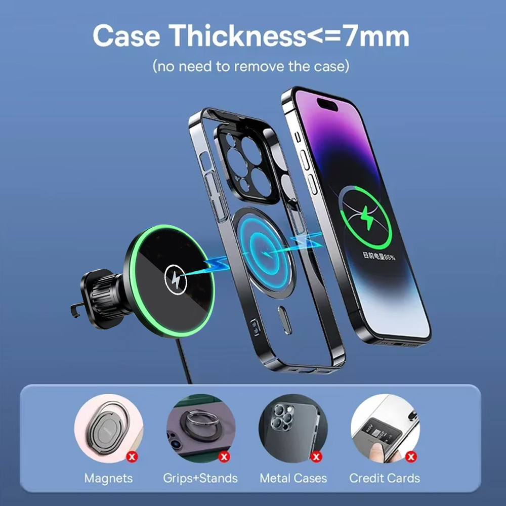 30W 고속 충전 마그네틱 차량용 무선 충전기, 아이폰 - Wireless Car Charger Mount Fast Charging 리뷰 및 가격