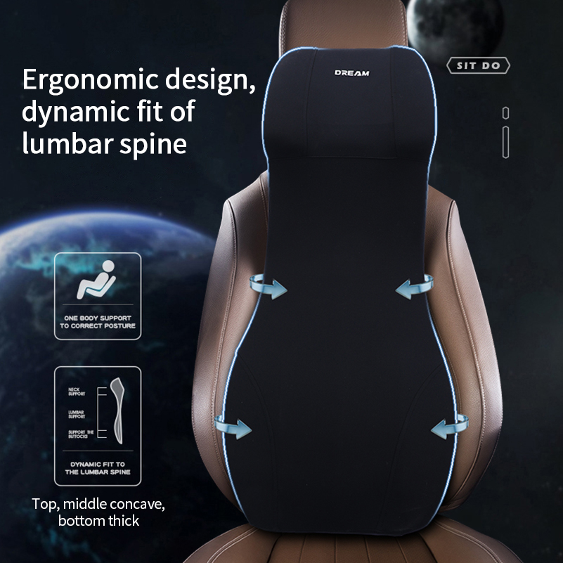 메모리 폼 자동차 머리 받침 요추 지지대 목 베개 등  - Memory Foam Car Neck Pillow Lumbar Support 리뷰 및 가격