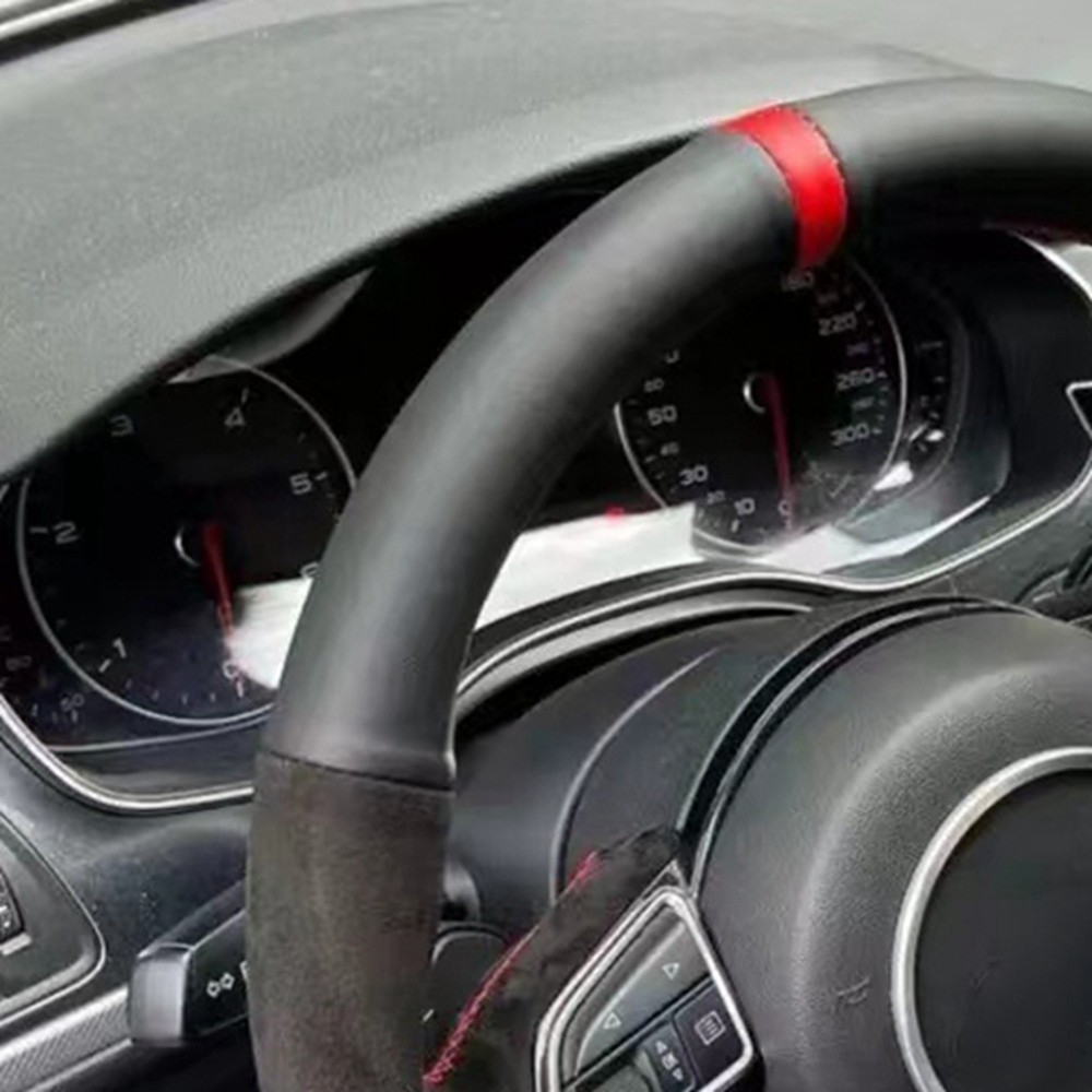 미끄럼 방지 스웨이드 가죽 브레이드 자동차 핸들 커버, - Car Steering Wheel Cover Anti Slip Breathable 리뷰 및 가격