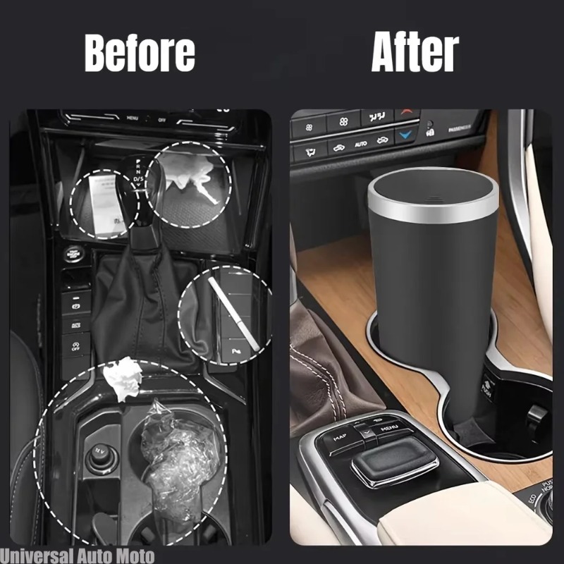 미니 ABS 차량용 쓰레기통, 누수 방지 냄새 차단 팝 - Waterproof Car Trash Can With Lid 리뷰 및 가격