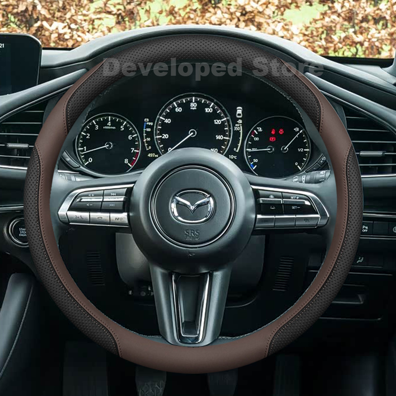 마쓰다 3 악셀라 BP 마쓰다 3 스카이액티브 X AW - Car Steering Wheel Cover Anti Slip Breathable 리뷰 및 가격