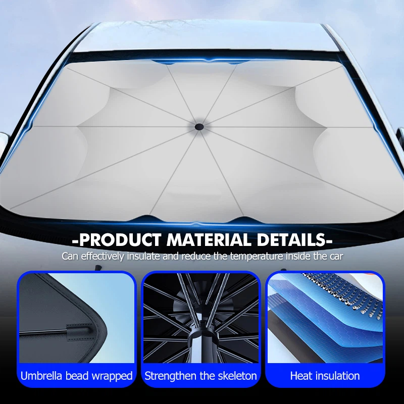 자동차 햇빛 가리개 접이식 앞유리 우산형 차양막 자동차 - Car Sunshade Windshield Umbrella Foldable 리뷰 및 가격