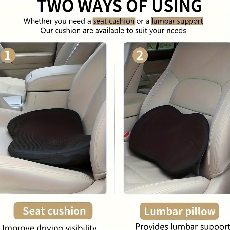 2-in-1 자동차 시트 쿠션 요추 베개 범용 메모리폼 - Memory Foam Car Neck Pillow Lumbar Support 리뷰 및 가격