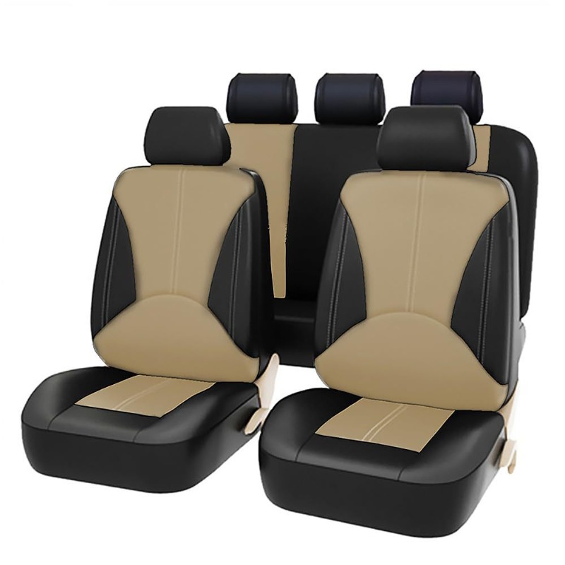 유니버셜 블랙 PU 가죽 자동차 시트 커버 풀세트 4/ - Leather Car Seat Covers Full Set Universal 리뷰 및 가격